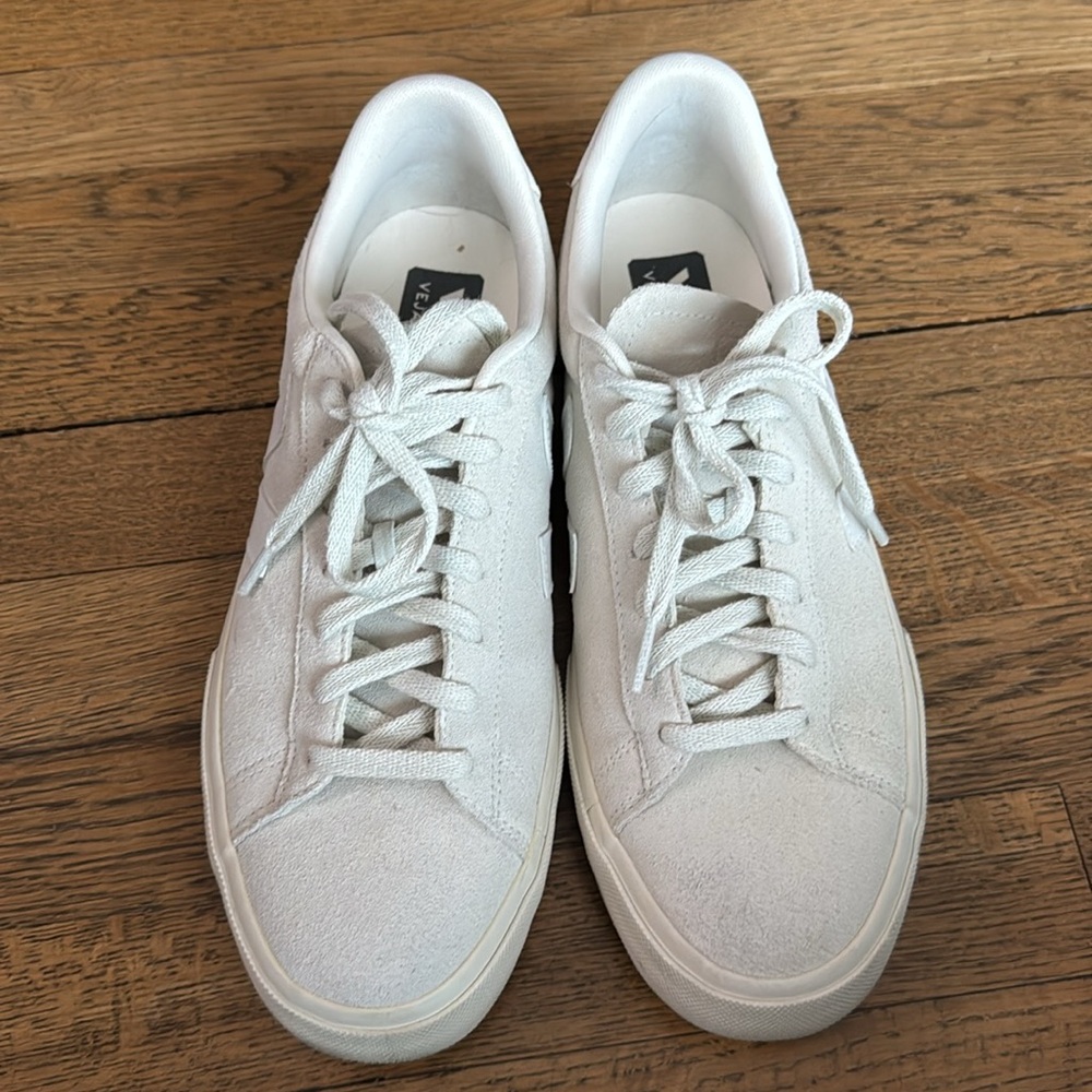 VEJA Campo Suede Sneakers, Natural White, Size US10/EUR43 - Picture 7 of 9